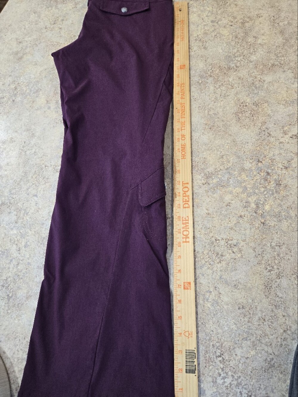 Athleta Dipper Cargo Pants Women's 8 Tall NWOT Burgundy Purple Utility Stretch - Picture 9 of 9